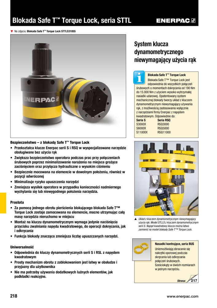 ENERPAC - NARZĘDZIA PRZEMYSŁOWE NR.: 21059 - Pagina 220