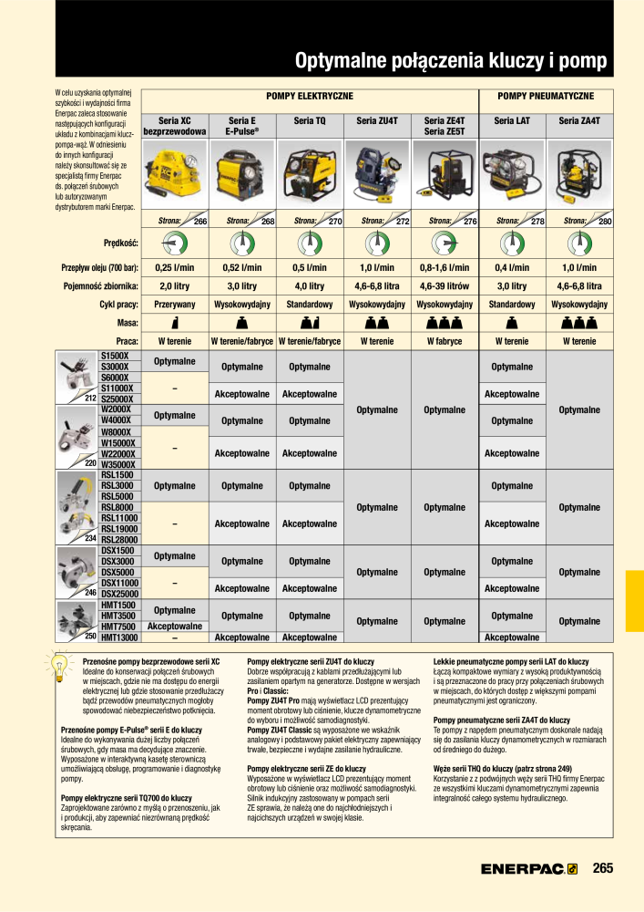 ENERPAC - NARZĘDZIA PRZEMYSŁOWE Nb. : 21059 - Page 267