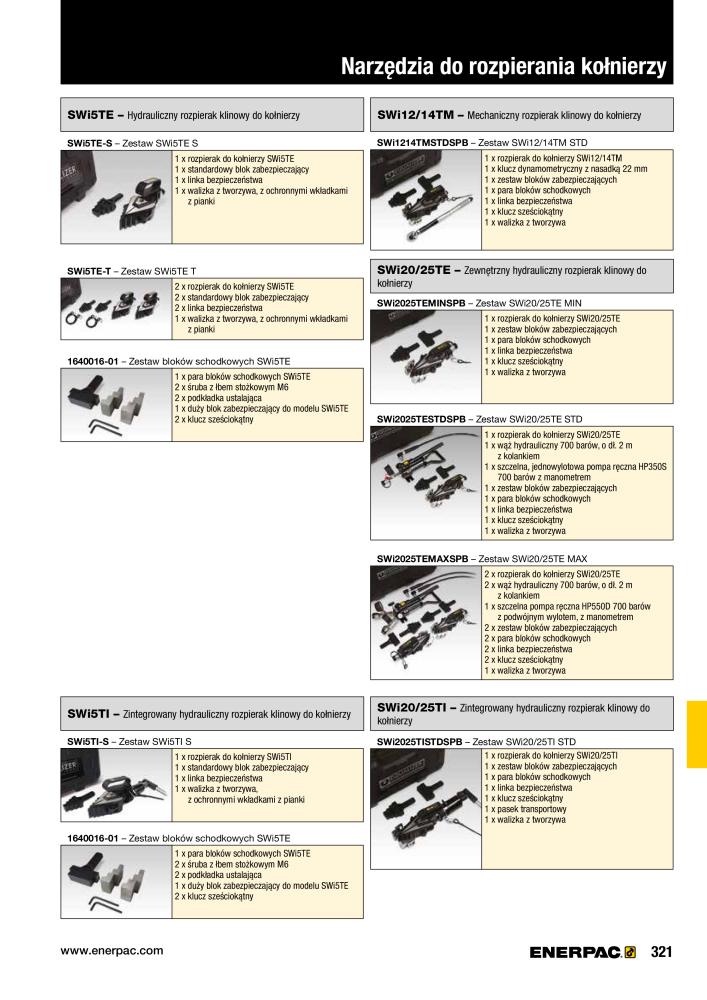 ENERPAC - NARZĘDZIA PRZEMYSŁOWE NR.: 21059 - Seite 323