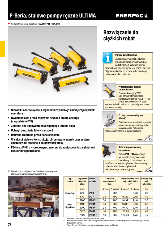 ENERPAC - NARZĘDZIA PRZEMYSŁOWE NR.: 21059 - Pagina 80