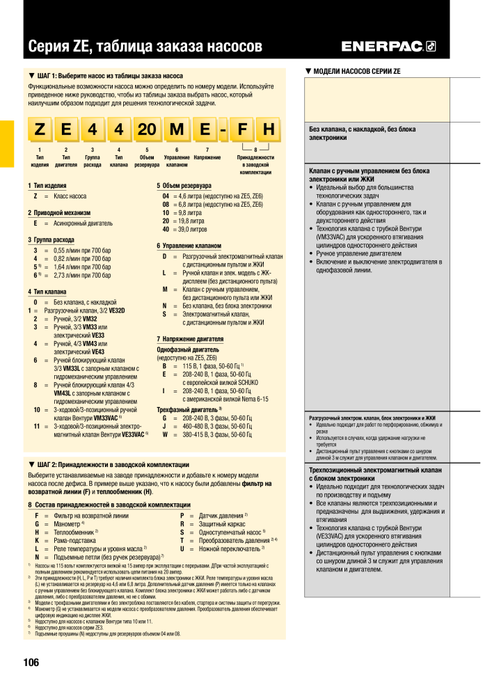 ENERPAC - ПРОМЫШЛЕННЫЕ ИНСТРУМЕНТЫ NEJ.: 21062 - Sida 108