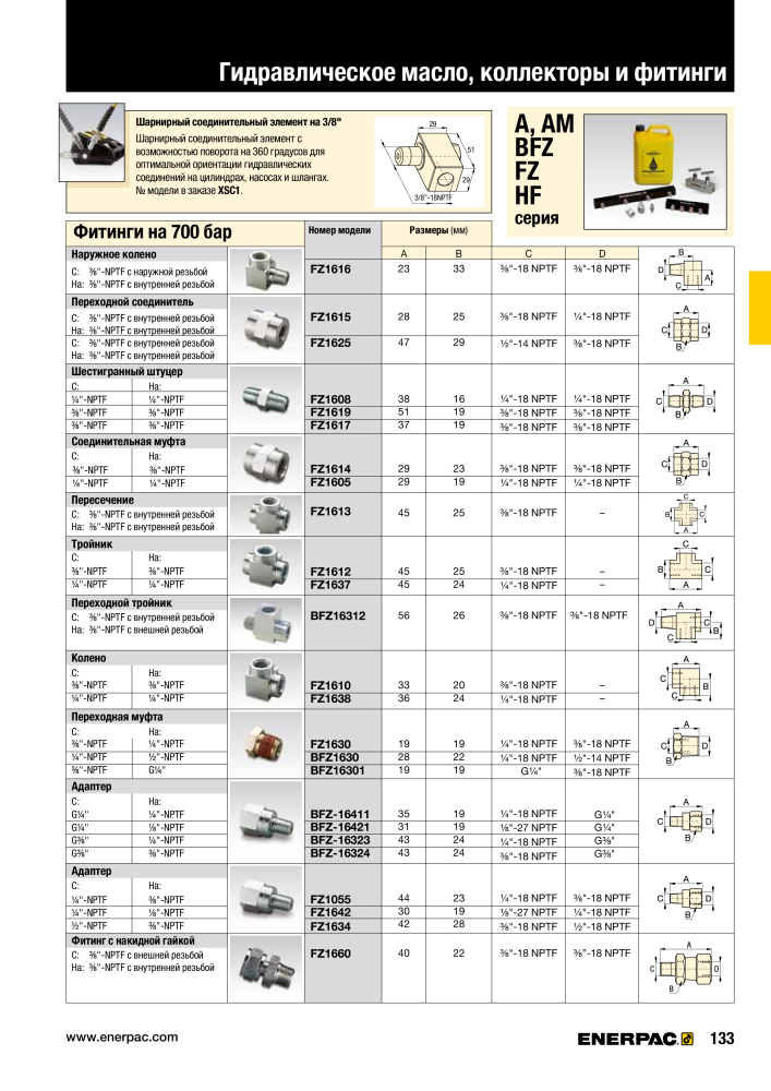 ENERPAC - ПРОМЫШЛЕННЫЕ ИНСТРУМЕНТЫ NR.: 21062 - Pagina 135