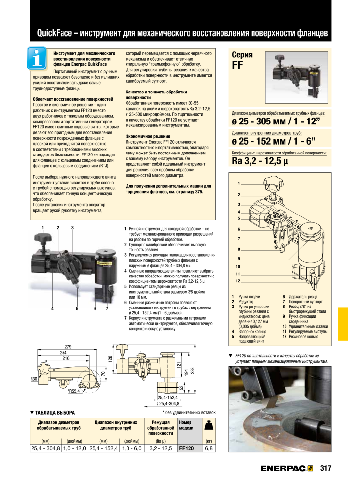 ENERPAC - ПРОМЫШЛЕННЫЕ ИНСТРУМЕНТЫ NR.: 21062 - Seite 319