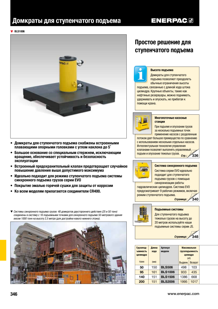 ENERPAC - ПРОМЫШЛЕННЫЕ ИНСТРУМЕНТЫ Nº: 21062 - Página 348