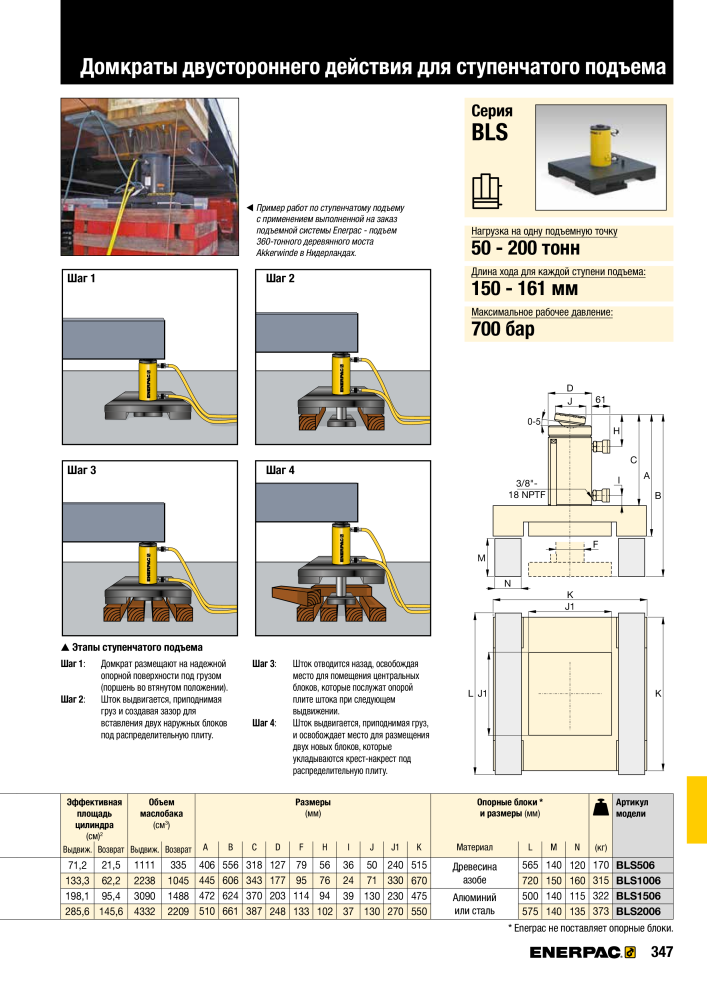 ENERPAC - ПРОМЫШЛЕННЫЕ ИНСТРУМЕНТЫ NR.: 21062 - Strona 349