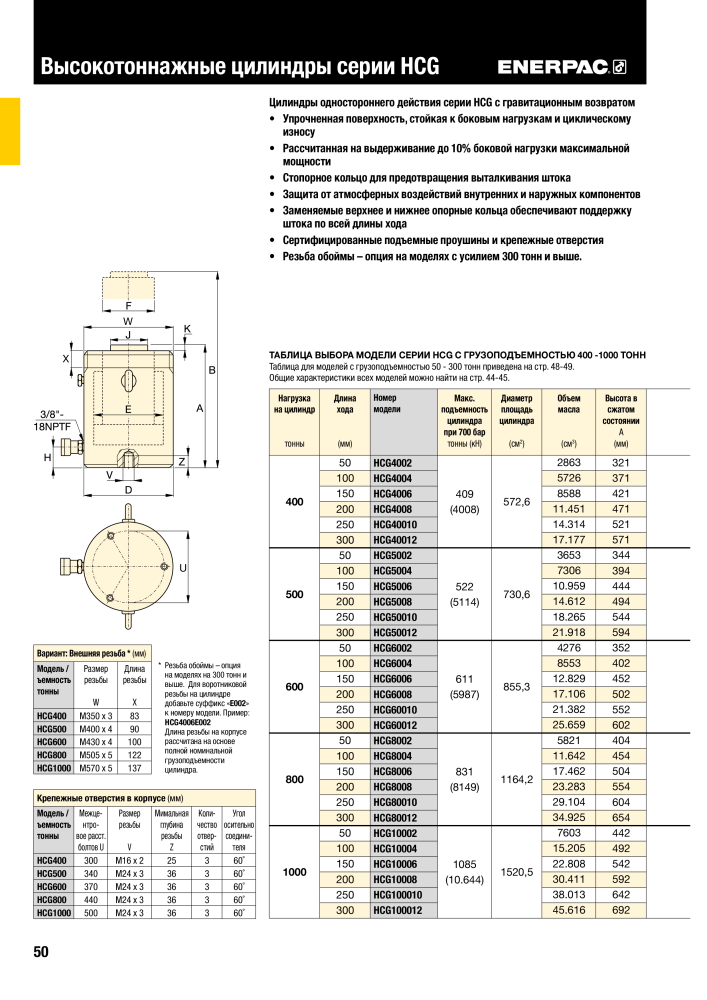 ENERPAC - ПРОМЫШЛЕННЫЕ ИНСТРУМЕНТЫ Nb. : 21062 - Page 52