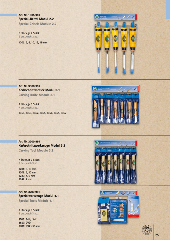 KIRSCHEN Kerbschnitzmesser Modul 3.1 3300991