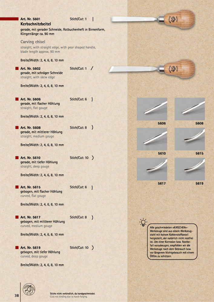 Kirschen Tools Catalog NO.: 21076 - Page 38