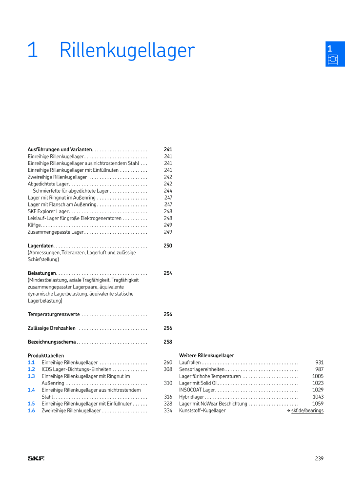 SKF - Wälzlager Nº: 21089 - Página 241