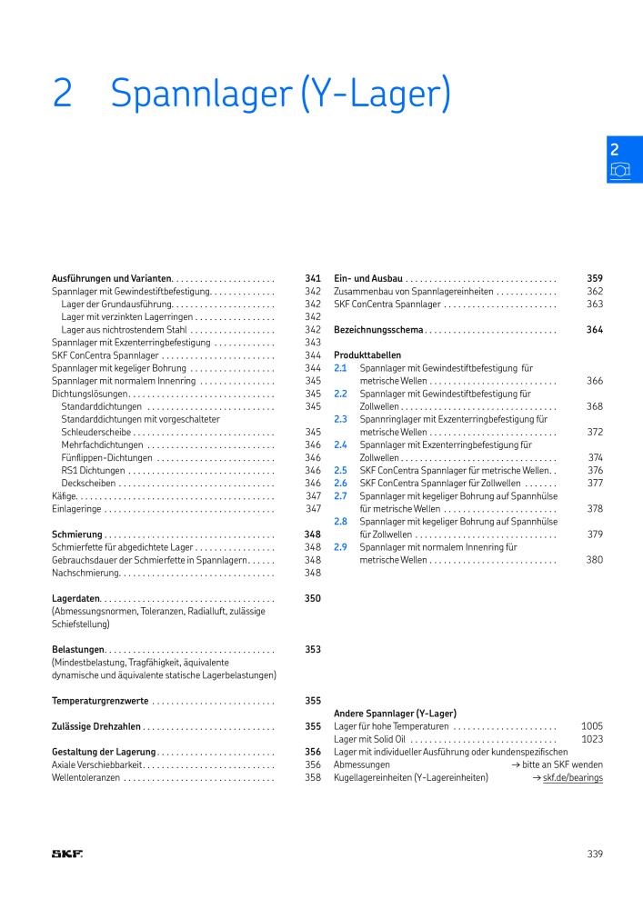 SKF - Wälzlager Nº: 21089 - Página 341