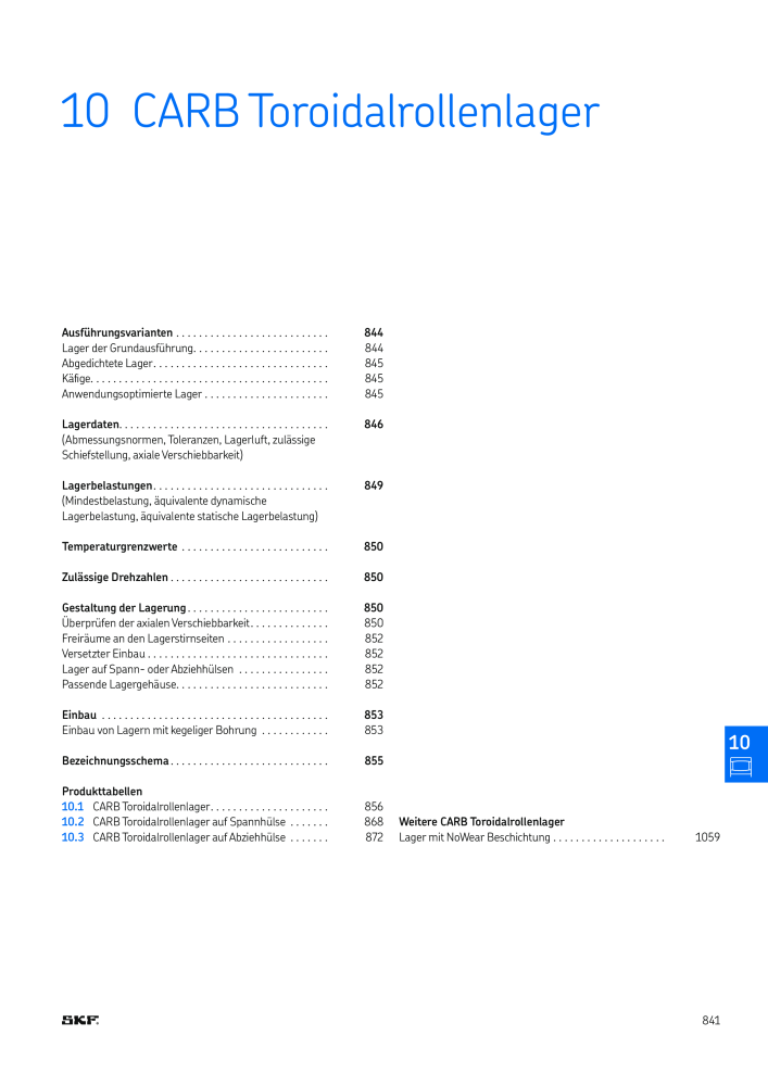 SKF - Wälzlager Nº: 21089 - Página 843