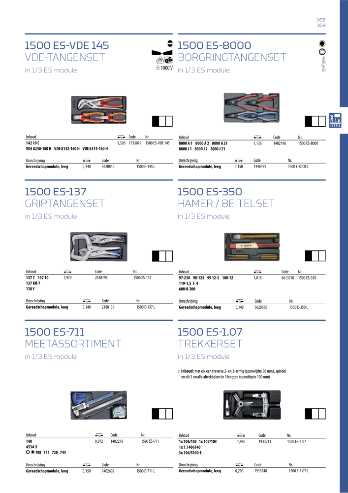 GEDORE Algemene catalogus NR.: 2110 - Pagina 103