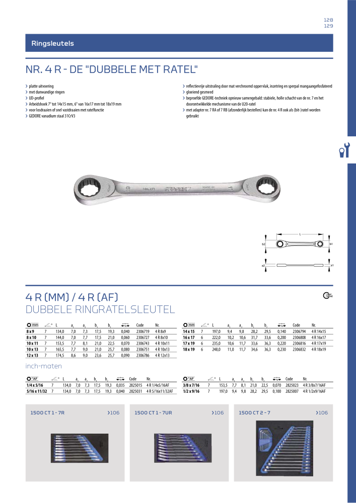 GEDORE Algemene catalogus NR.: 2110 - Pagina 129