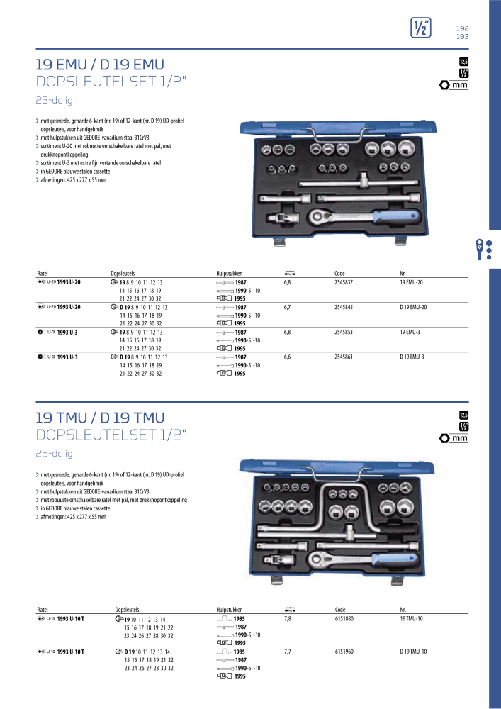 GEDORE Algemene catalogus NR.: 2110 - Pagina 193