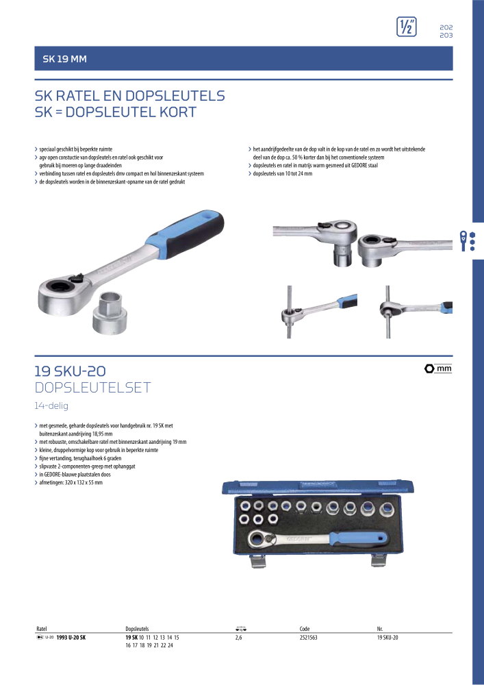 GEDORE Algemene catalogus NO.: 2110 - Page 203