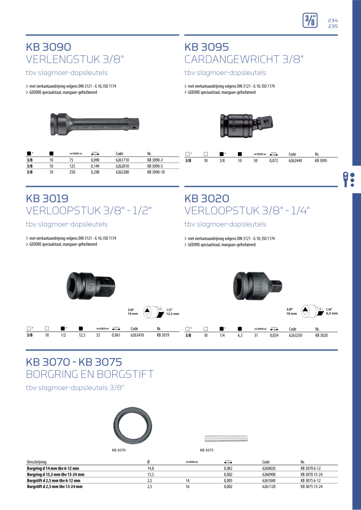 GEDORE Algemene catalogus NO.: 2110 - Page 235