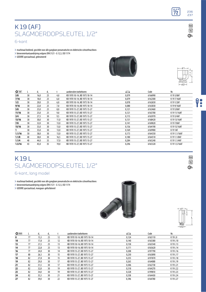 GEDORE Algemene catalogus NR.: 2110 - Seite 237