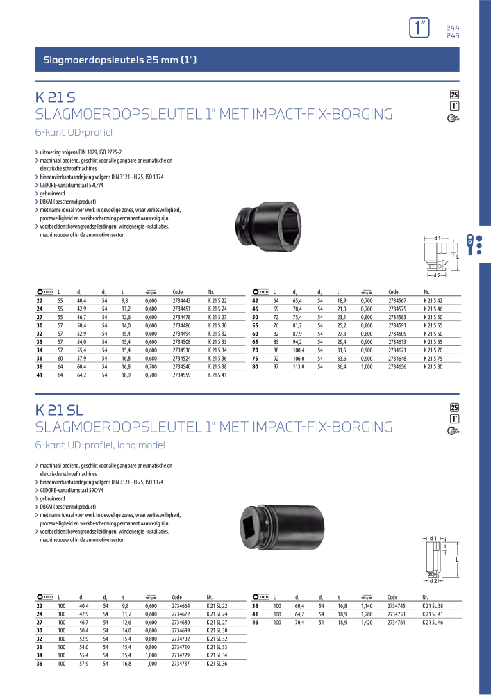 GEDORE Algemene catalogus NO.: 2110 - Page 245