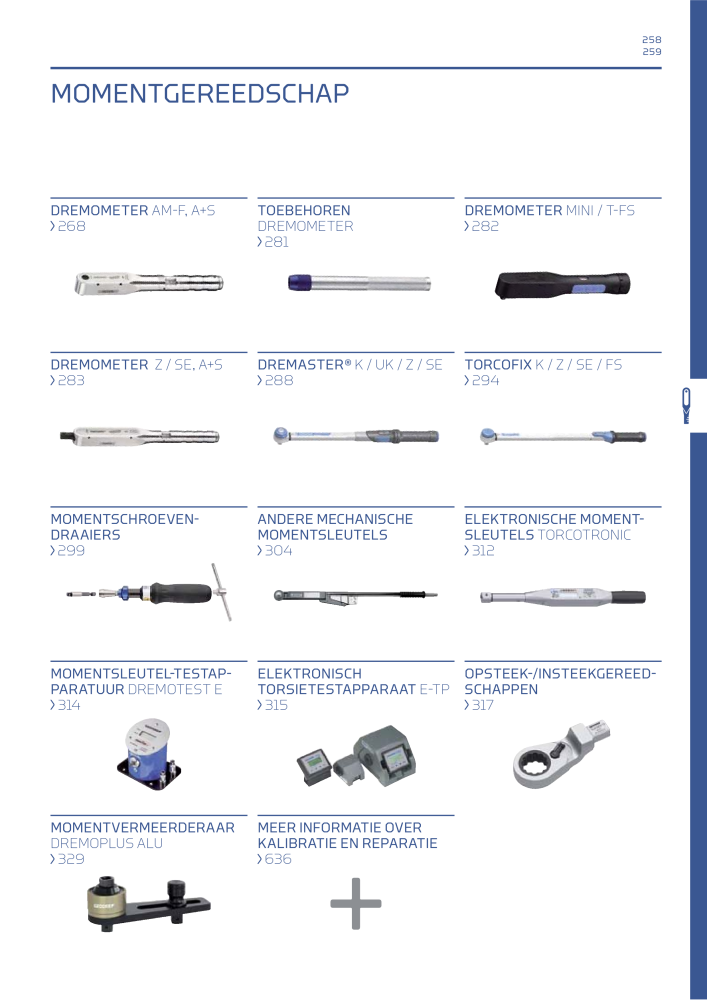 GEDORE Algemene catalogus NR.: 2110 - Pagina 259