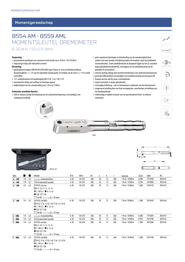 GEDORE Algemene catalogus NR.: 2110 - Seite 268