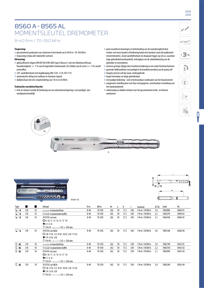 GEDORE Algemene catalogus NR.: 2110 - Pagina 269