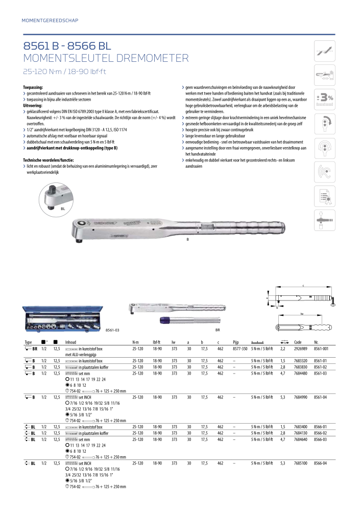 GEDORE Algemene catalogus NR.: 2110 - Pagina 270