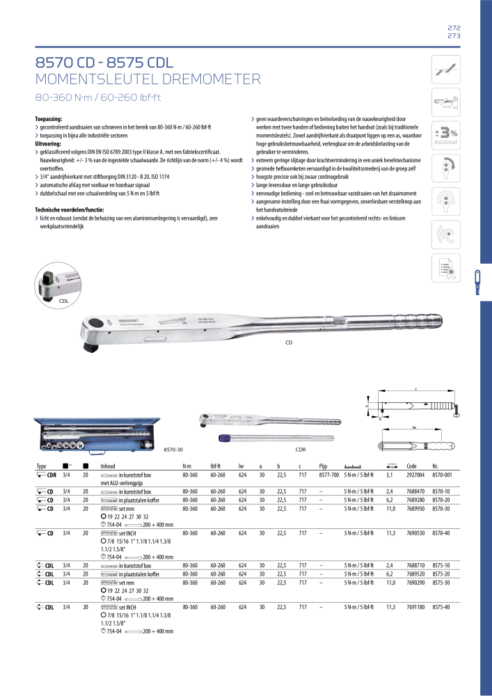 GEDORE Algemene catalogus NR.: 2110 - Pagina 273