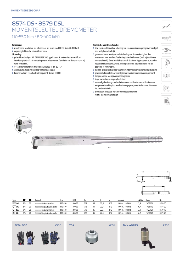 GEDORE Algemene catalogus NR.: 2110 - Seite 274