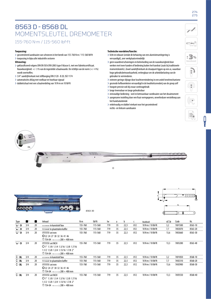 GEDORE Algemene catalogus NR.: 2110 - Pagina 275