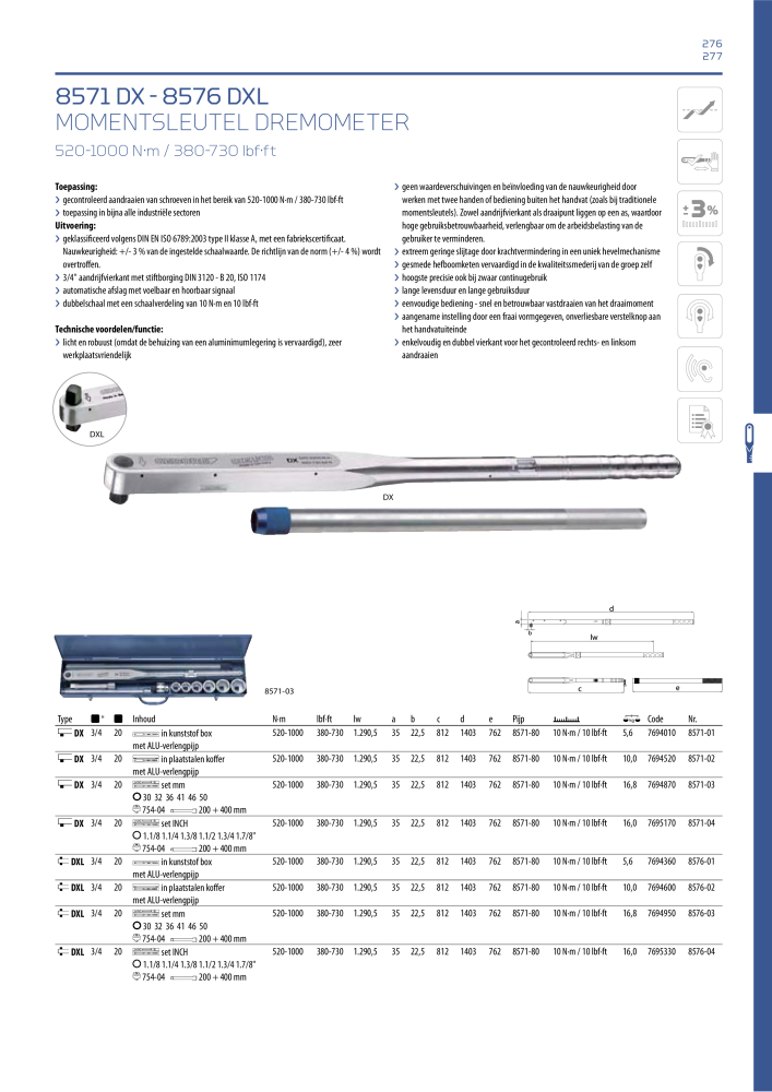 GEDORE Algemene catalogus NR.: 2110 - Pagina 277