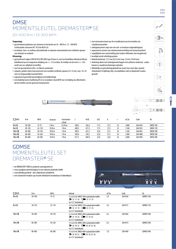 GEDORE Algemene catalogus NR.: 2110 - Pagina 293