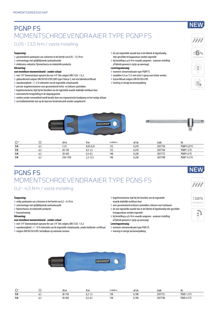 GEDORE Algemene catalogus NR.: 2110 - Seite 300