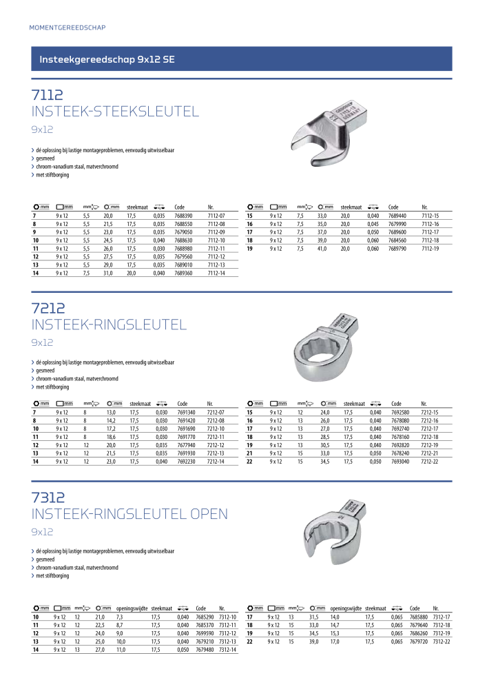 GEDORE Algemene catalogus NO.: 2110 - Page 322