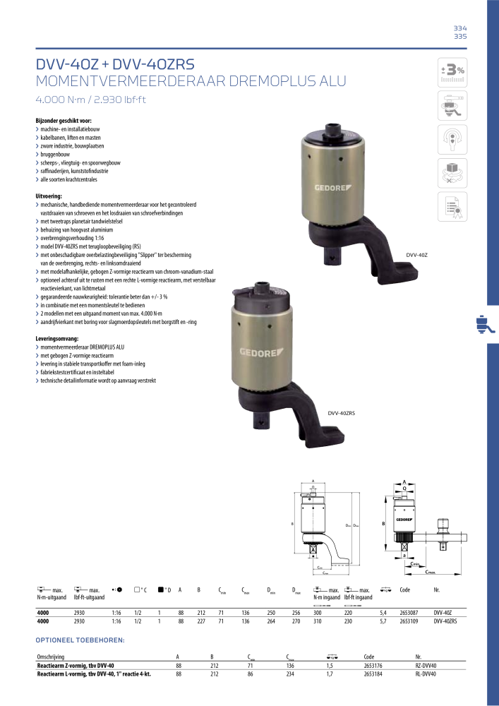 GEDORE Algemene catalogus NO.: 2110 - Page 335