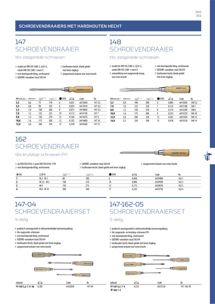 GEDORE Algemene catalogus NR.: 2110 - Pagina 351