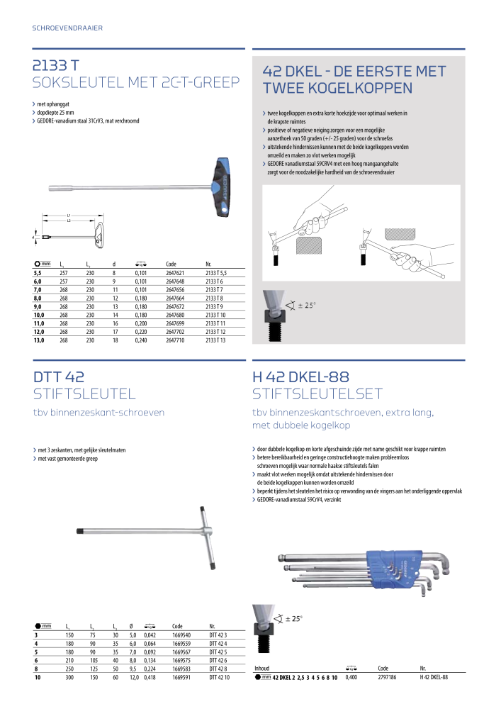 GEDORE Algemene catalogus NO.: 2110 - Page 356