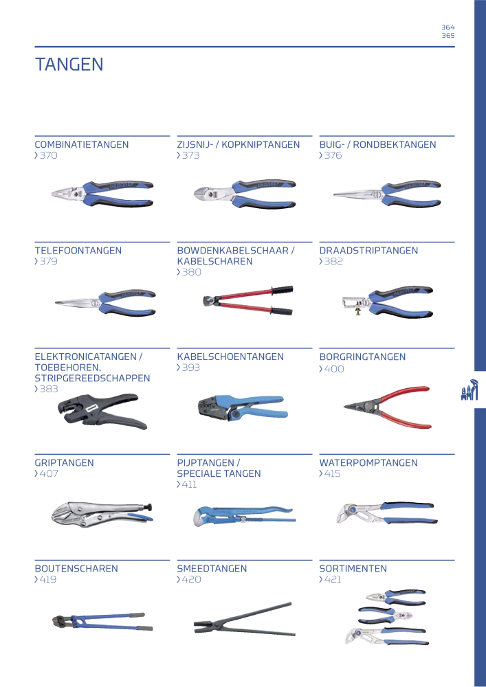 GEDORE Algemene catalogus Nº: 2110 - Página 365