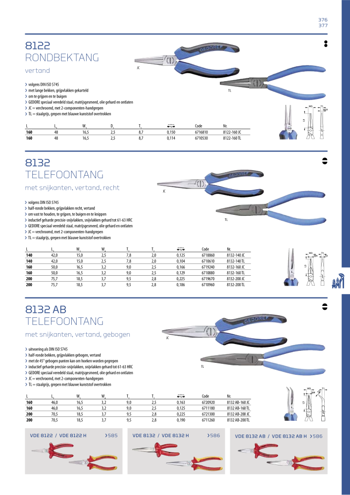 GEDORE Algemene catalogus NR.: 2110 - Pagina 377