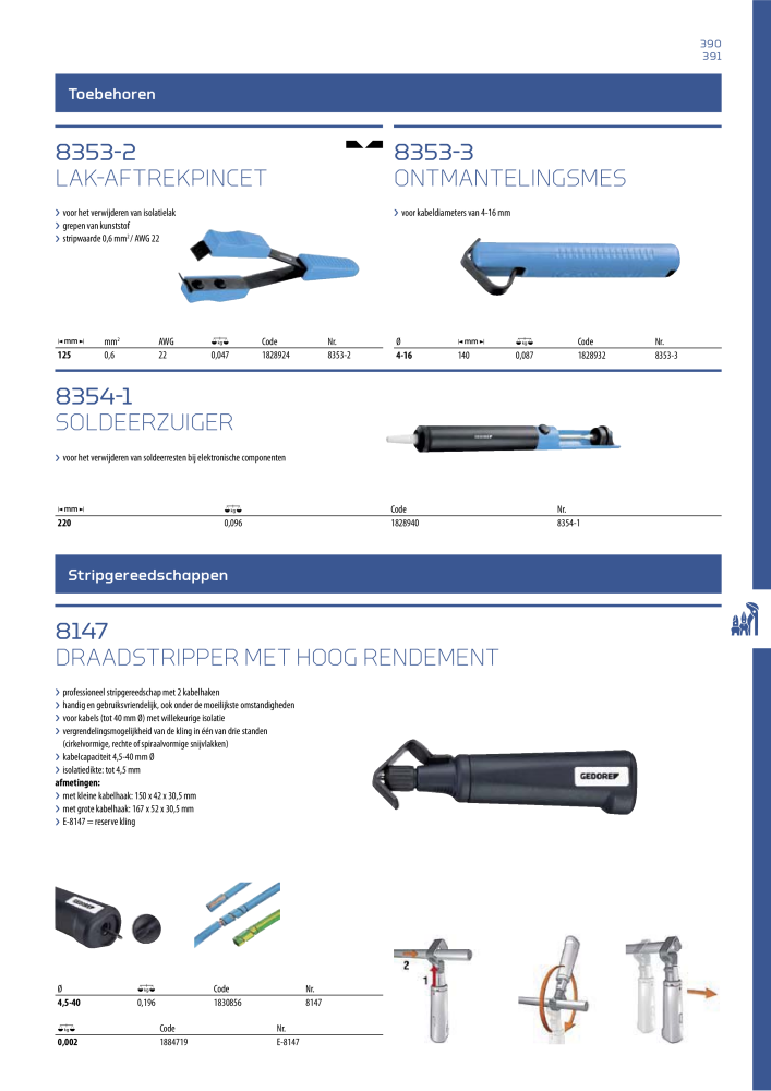 GEDORE Algemene catalogus NR.: 2110 - Pagina 391