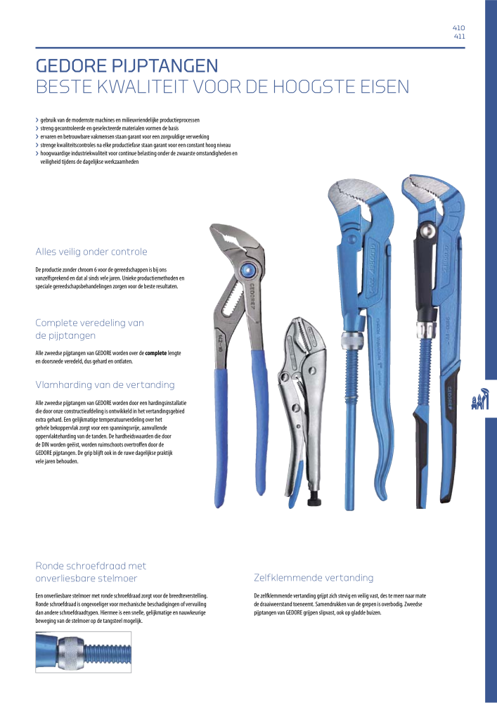 GEDORE Algemene catalogus Nº: 2110 - Página 411