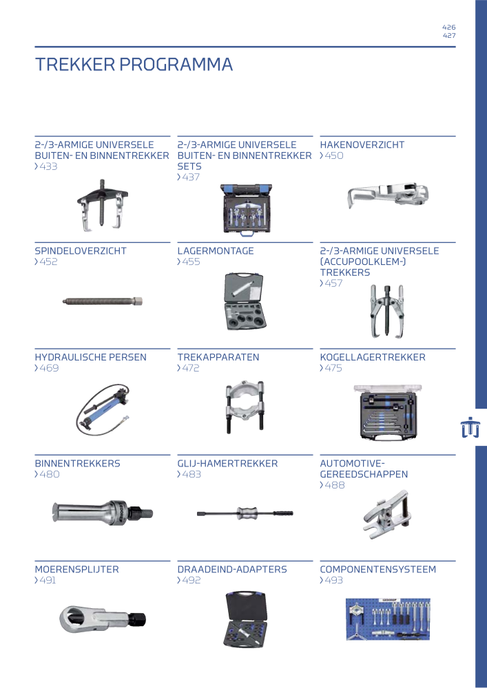 GEDORE Algemene catalogus NO.: 2110 - Page 427