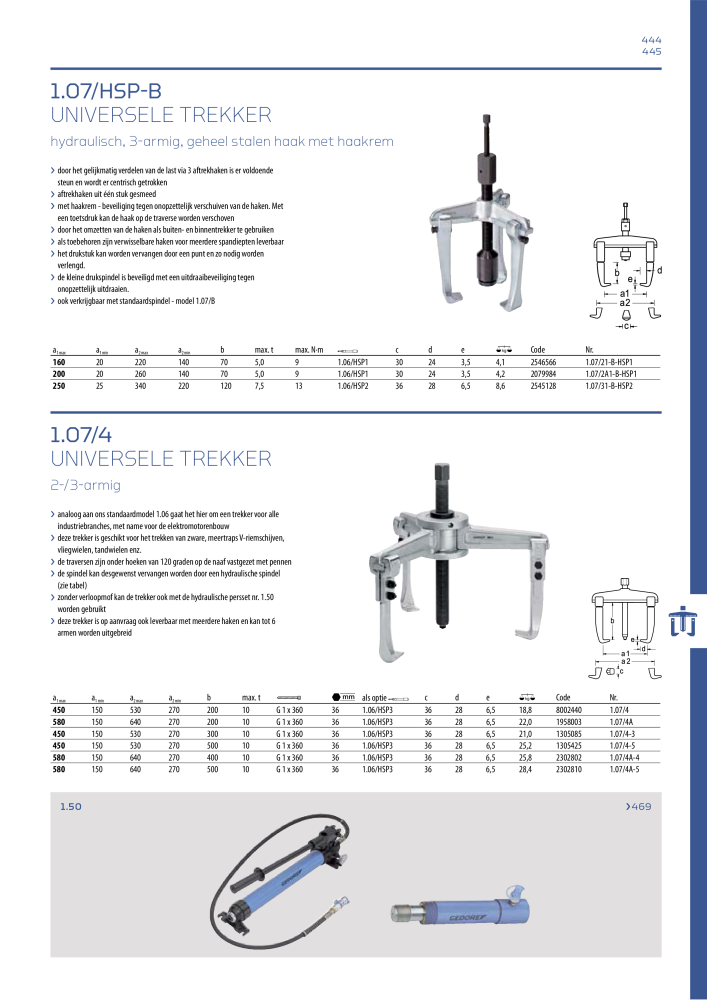 GEDORE Algemene catalogus NR.: 2110 - Seite 445