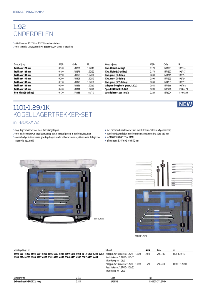 GEDORE Algemene catalogus Nº: 2110 - Página 476