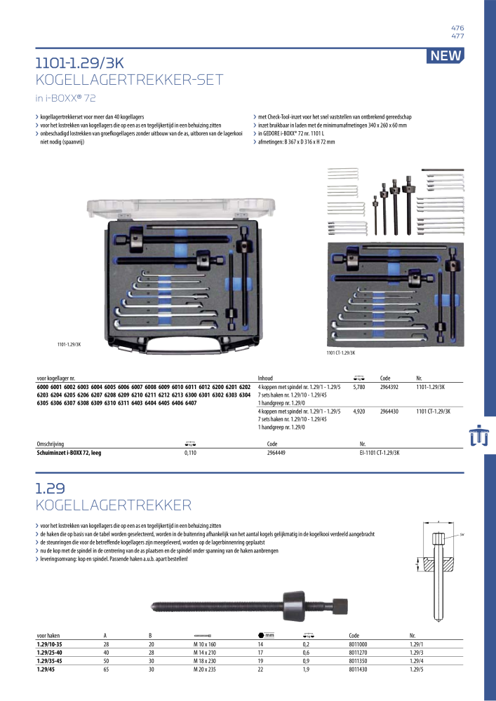 GEDORE Algemene catalogus NO.: 2110 - Page 477