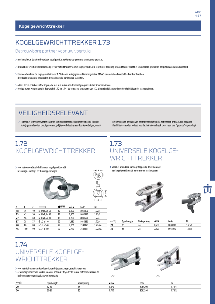 GEDORE Algemene catalogus NO.: 2110 - Page 487