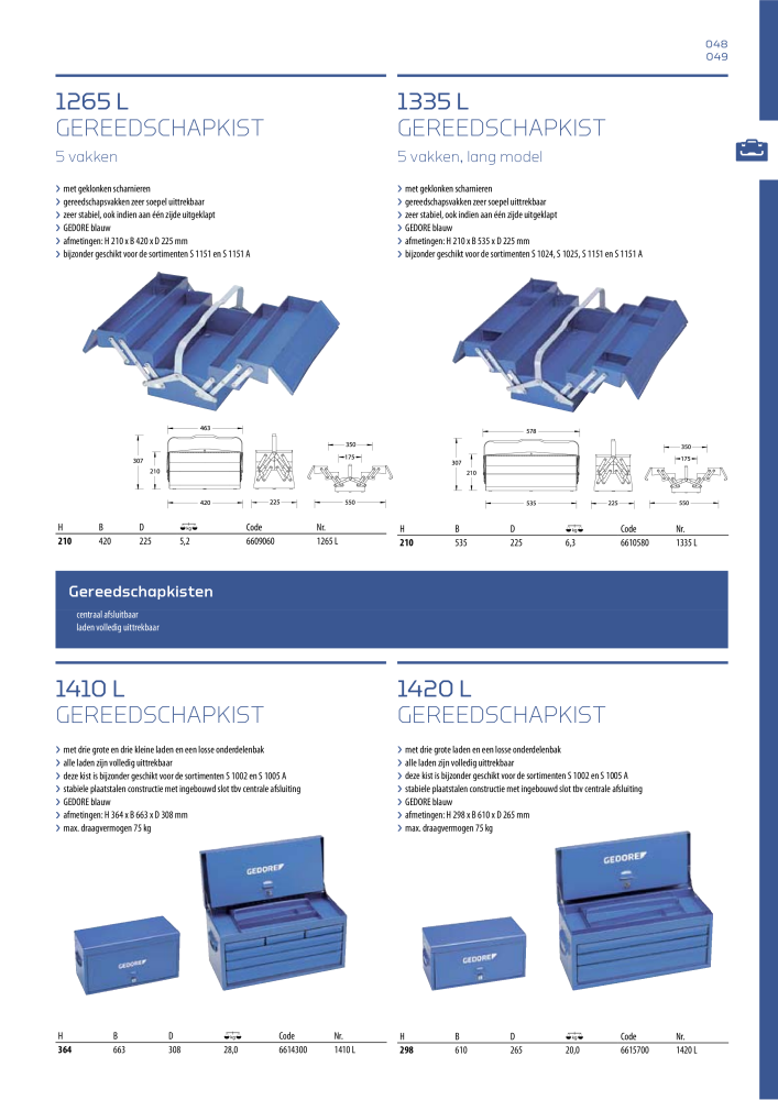 GEDORE Algemene catalogus NR.: 2110 - Seite 49