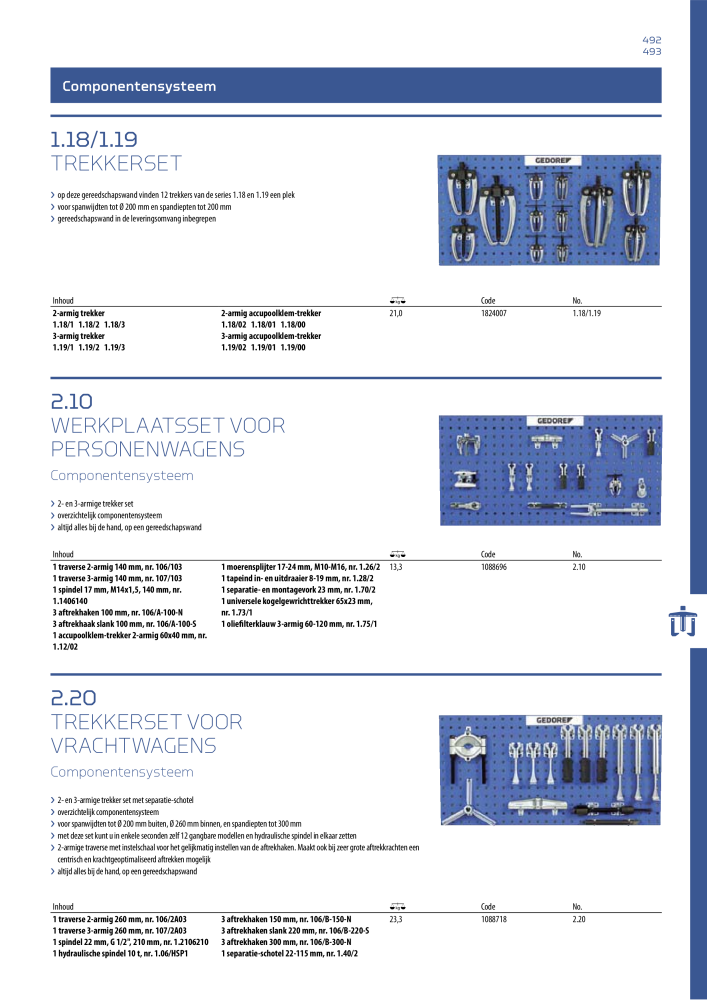 GEDORE Algemene catalogus NO.: 2110 - Page 493