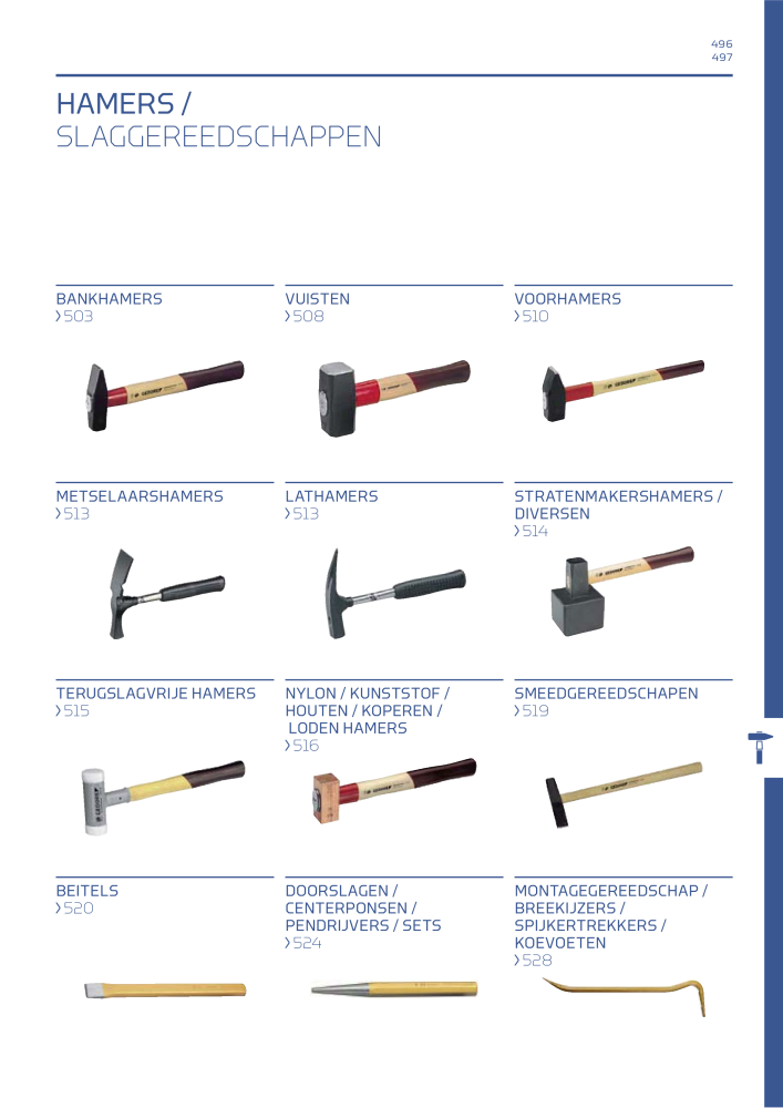 GEDORE Algemene catalogus NR.: 2110 - Pagina 497