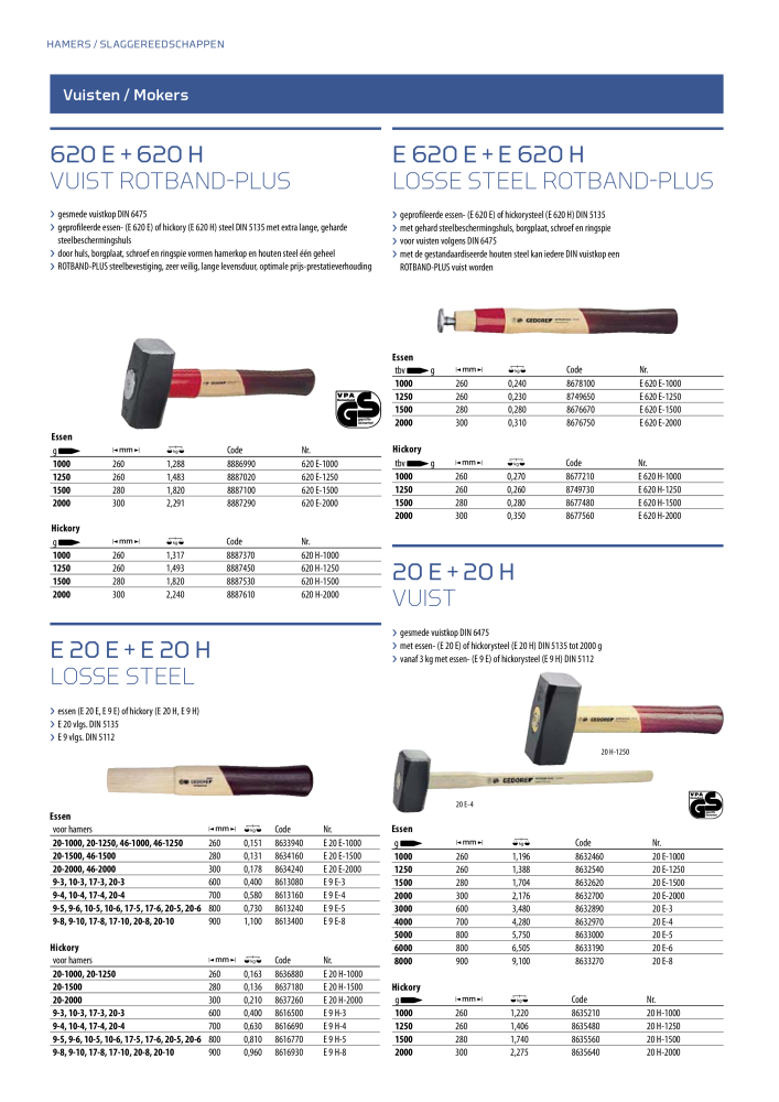 GEDORE Algemene catalogus NR.: 2110 - Seite 508