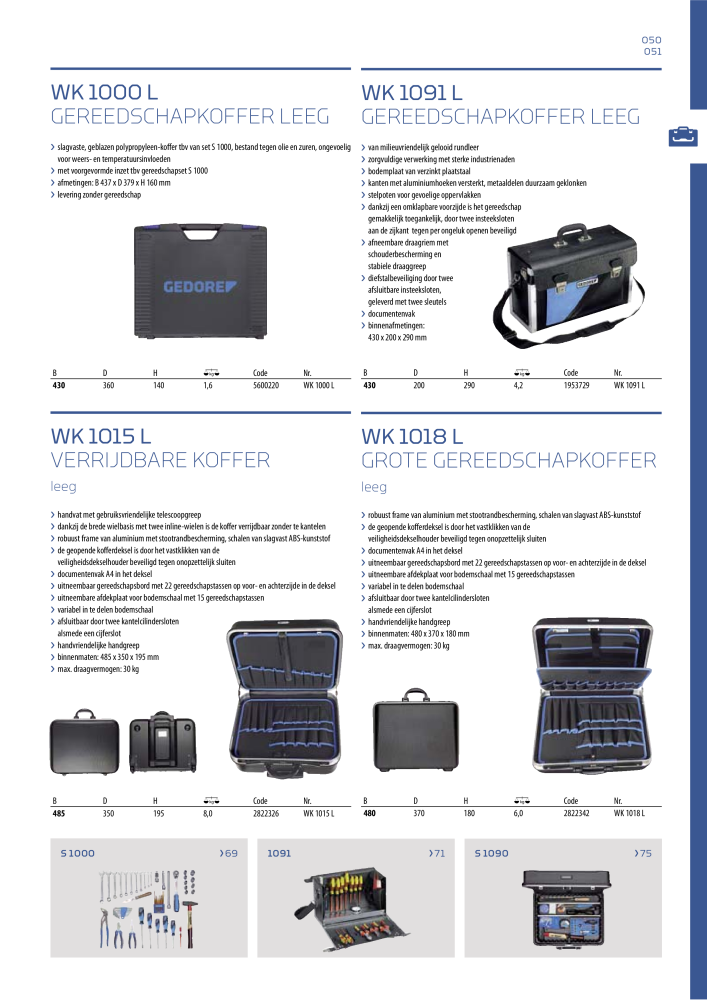 GEDORE Algemene catalogus NR.: 2110 - Pagina 51